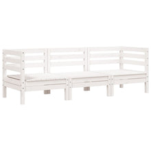Tuinbank 3-Zits Massief Grenenhout Wit Wit grenenhout 1 2x hoek + midden