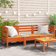 Tuinbank 3-zits massief grenenhout 190,5 cm wasbruin
