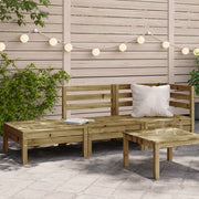 Tuinbank 3-zits 190.5x63.5x62.5 cm geïmpregneerd grenenhout
