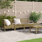 Tuinbank 4-zits geïmpregneerd grenenhout 254 cm