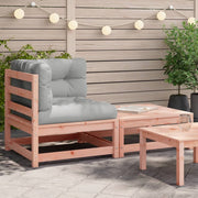 Tuinhoekbank douglashout met kussens en voetenbank 140x70x67 cm