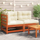 Tuinbank 2-zits massief grenenhout wasbruin 140x70x67 cm