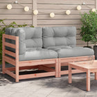 2-seater garden bench with cushions, solid Douglas fir