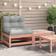 Tuinbank douglashout met kussens en voetenbank 140x70x67 cm