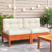 Tuinbank grenenhout wasbruin 63x63x62.5 cm