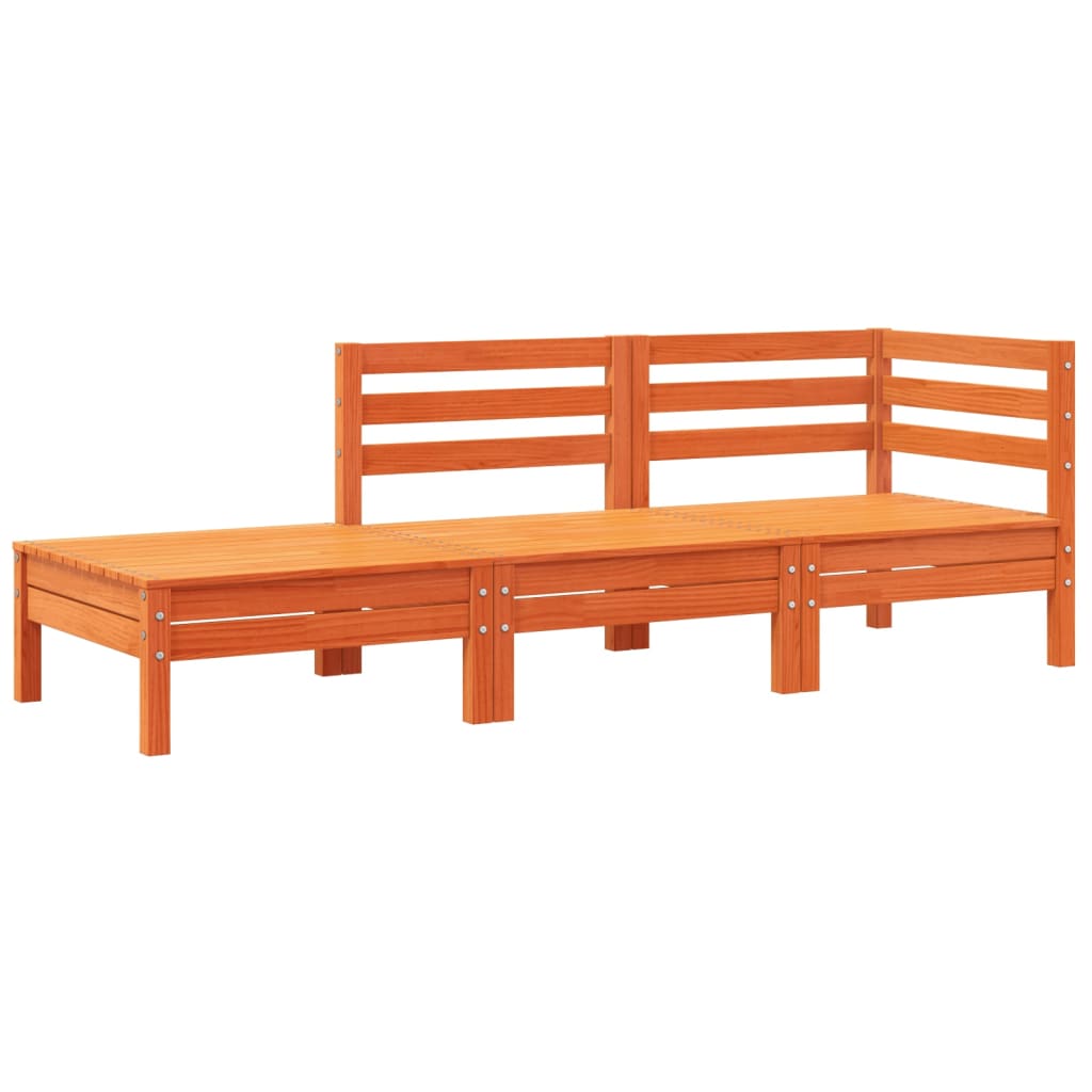 Tuinbank 2-zits met kussens en voetenbank