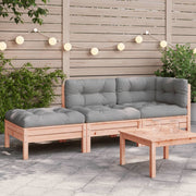 Tuinbank 3-zits 189 cm massief douglashout met kussens