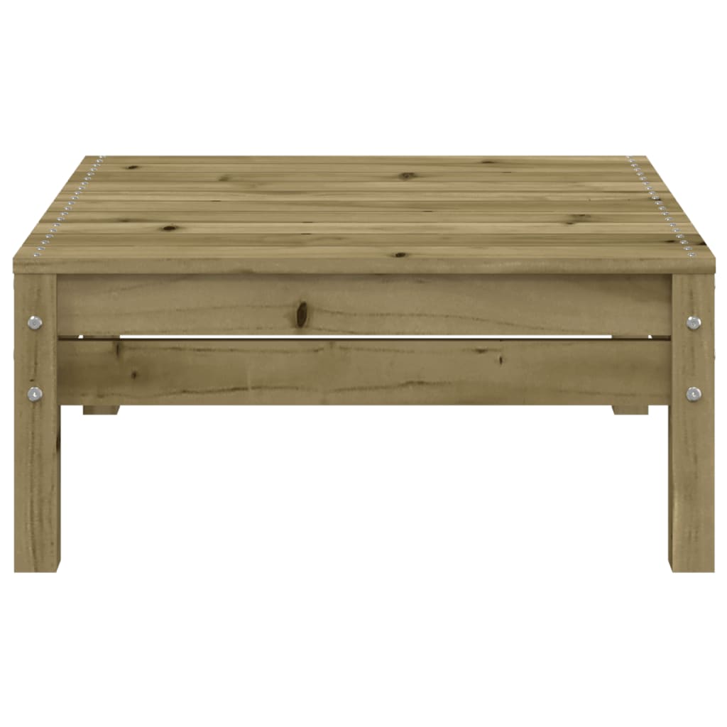 Tuinbank 2-zits met kussens en voetenbank Naturel geïmpregneerd 2x corner + footrest