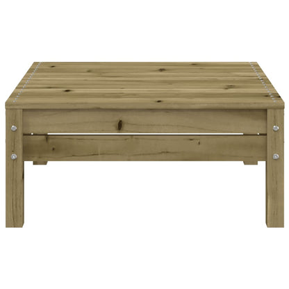 Tuinbank 2-zits met kussens en voetenbank Naturel geïmpregneerd 2x corner + footrest