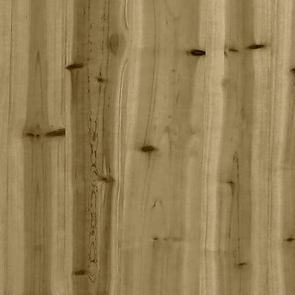 Tuinbank 2-zits met kussens en voetenbank Naturel geïmpregneerd 2x corner + footrest