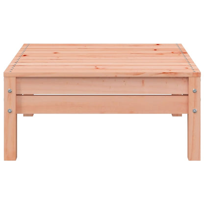 Tuinbank met kussens en voetenbank massief Douglashout Natuurlijk douglashout corner + chair + footrest