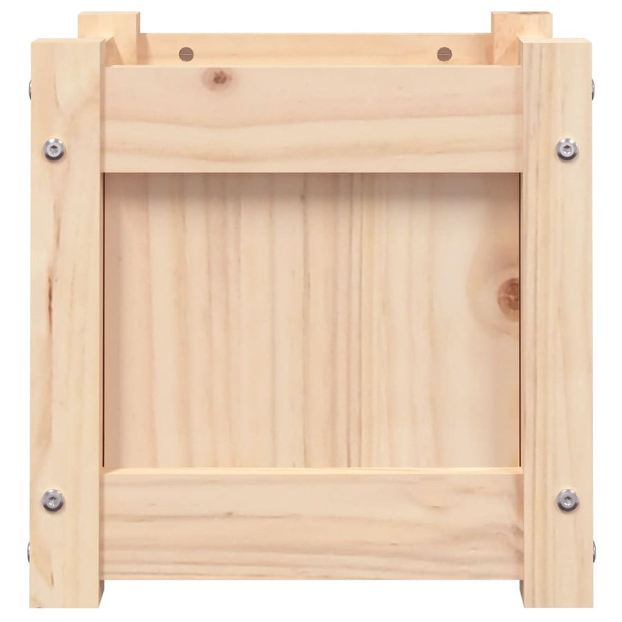 Plantenbak 3X3X3 Cm Massief Grenenhout 1 Natuurlijk grenenhout