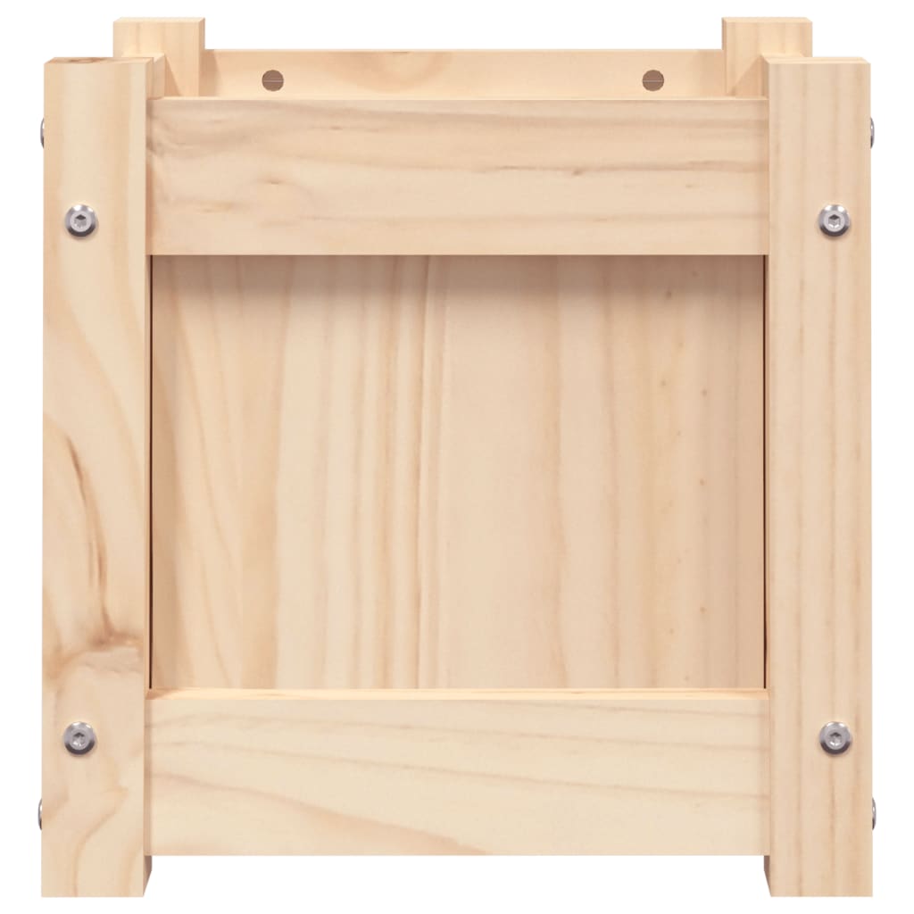 Plantenbak 3X3X3 Cm Massief Grenenhout 1 Natuurlijk grenenhout