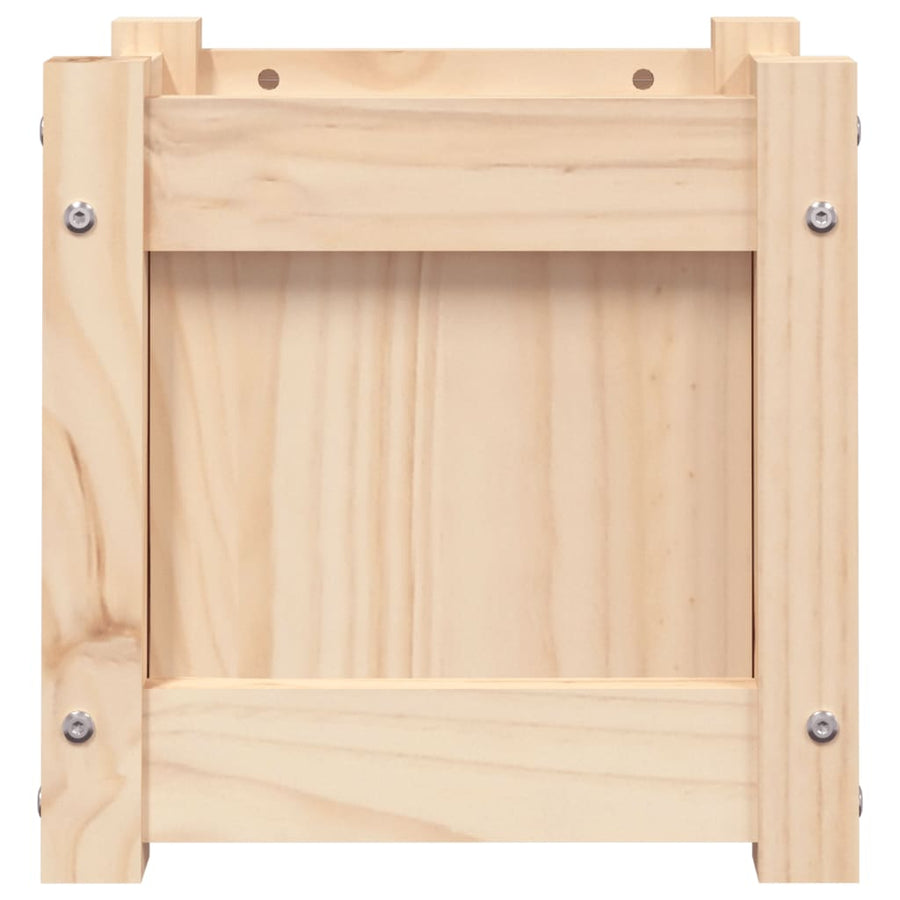 Plantenbak 3X3X3 Cm Massief Grenenhout 1 Natuurlijk grenenhout