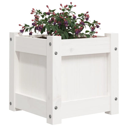 Plantenbak 3X3X3 Cm Massief Grenenhout Wit 1 Wit grenenhout