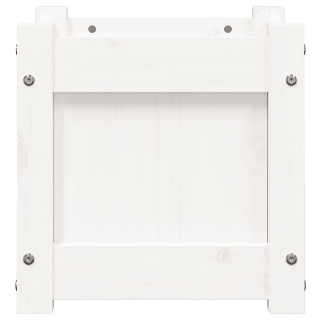 Plantenbak 3X3X3 Cm Massief Grenenhout Wit 1 Wit grenenhout
