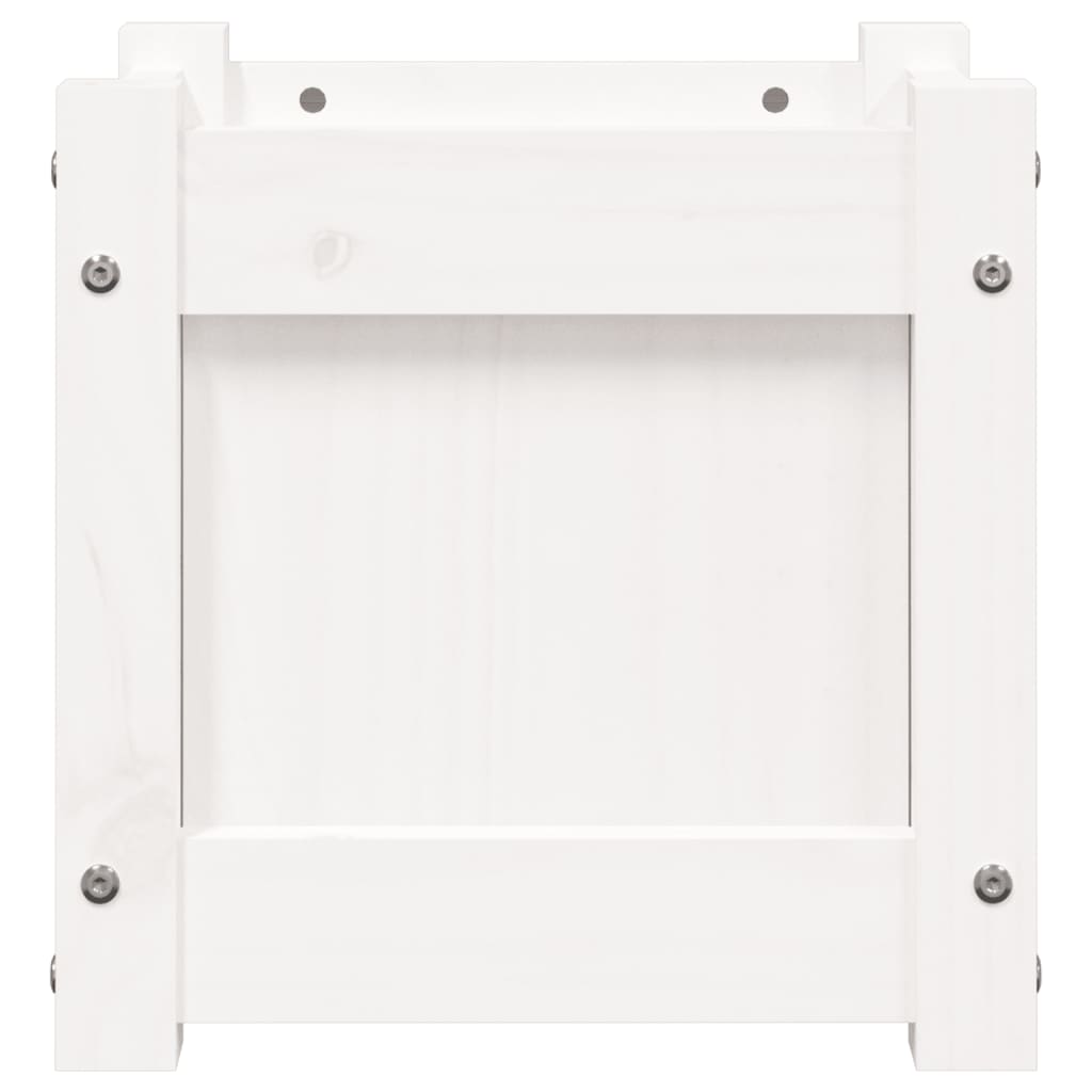 Plantenbak 3X3X3 Cm Massief Grenenhout Wit 1 Wit grenenhout
