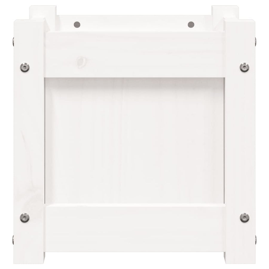 Plantenbak 3X3X3 Cm Massief Grenenhout Wit 1 Wit grenenhout