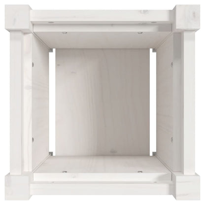 Plantenbakken Cm Massief Grenenhout Wit 2 Wit grenenhout