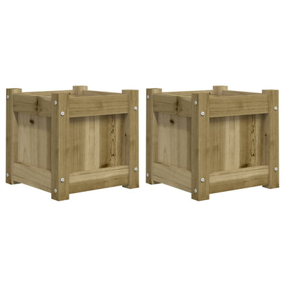 Plantenbakken Cm Geïmpregneerd Hout 2 Naturel geïmpregneerd