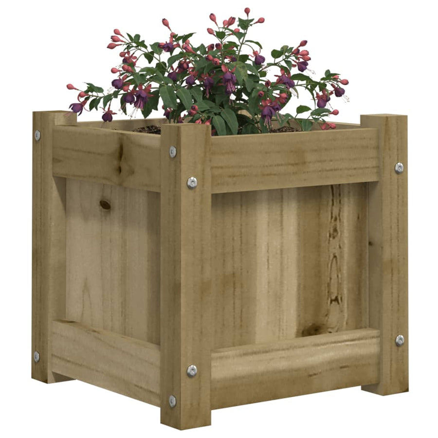 Plantenbakken Cm Geïmpregneerd Hout 2 Naturel geïmpregneerd