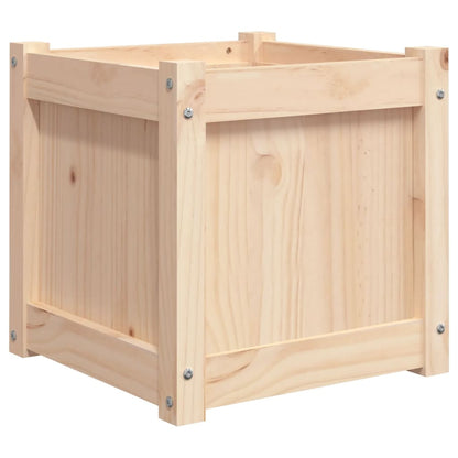 Plantenbak 40X40X40 Cm Massief Grenenhout 1 Natuurlijk grenenhout