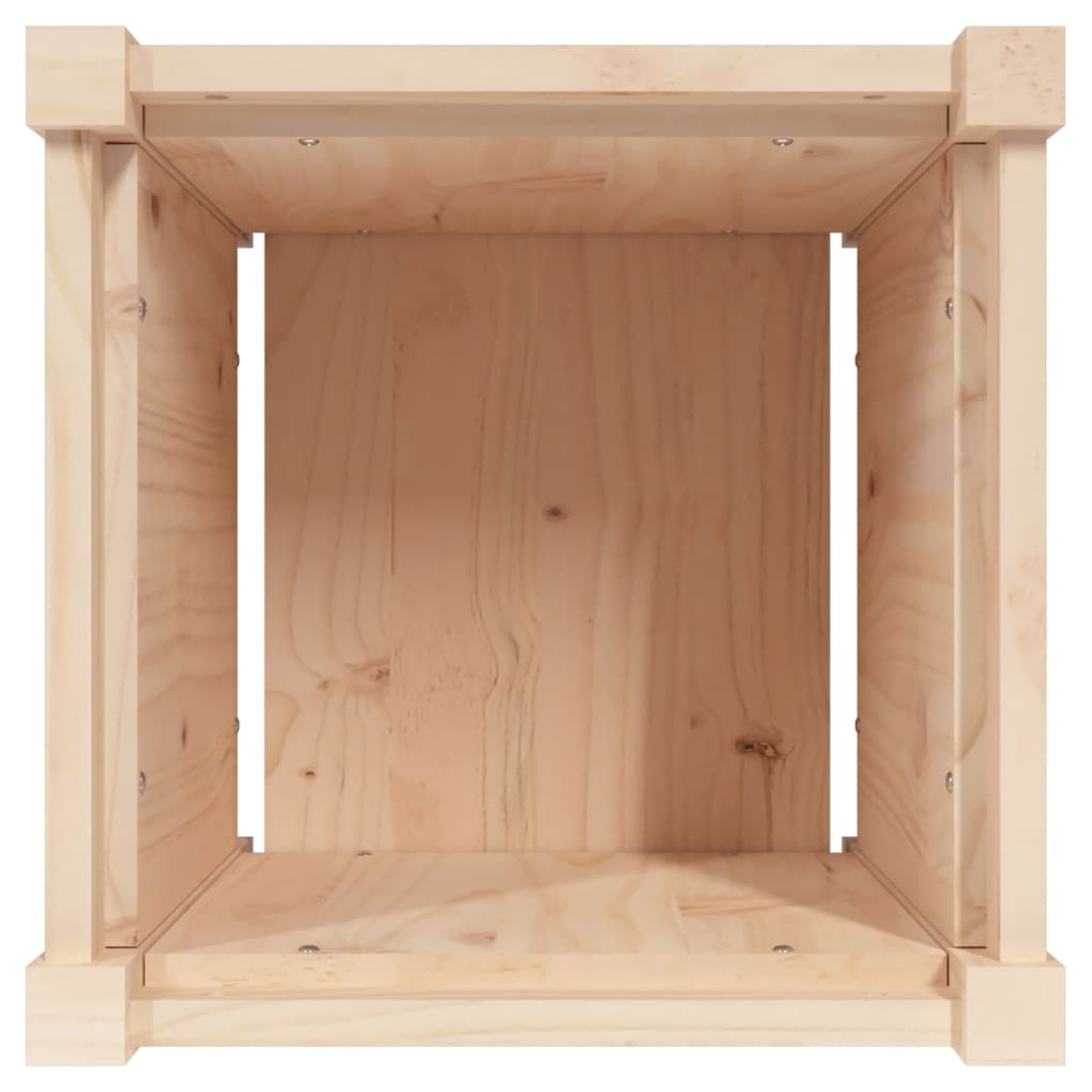 Plantenbak 40X40X40 Cm Massief Grenenhout 1 Natuurlijk grenenhout