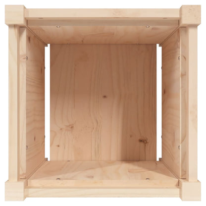Plantenbak 40X40X40 Cm Massief Grenenhout 1 Natuurlijk grenenhout