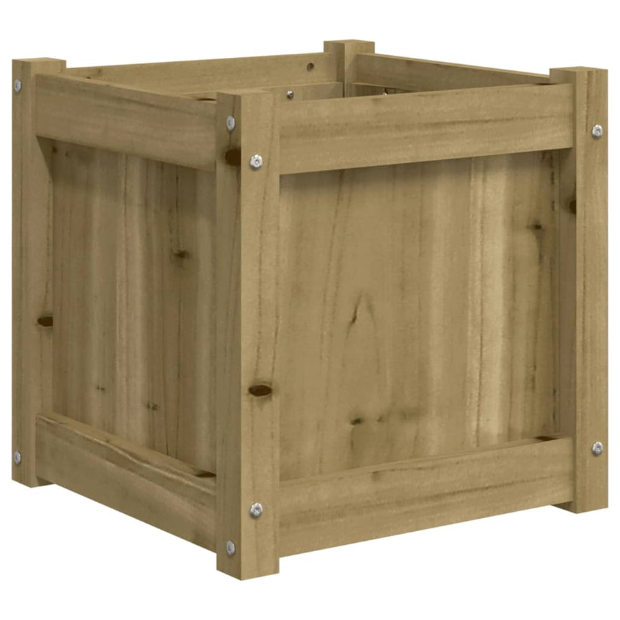 Plantenbak 40X40X40 Cm Geïmpregneerd Grenenhout 1 Naturel geïmpregneerd