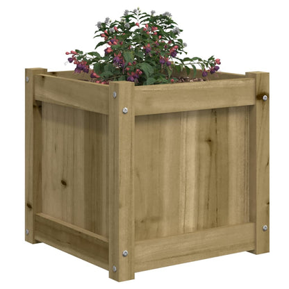 Plantenbak 40X40X40 Cm Geïmpregneerd Grenenhout 1 Naturel geïmpregneerd
