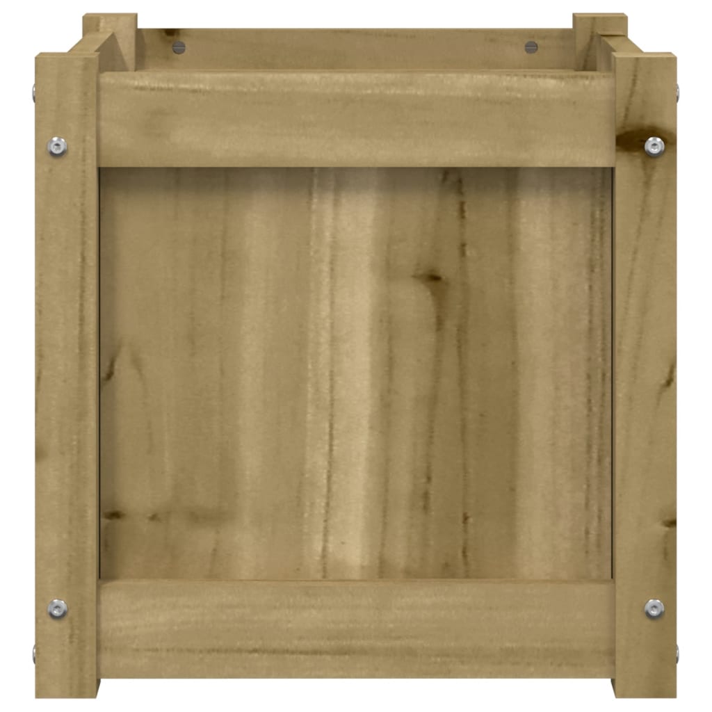 Plantenbak 40X40X40 Cm Geïmpregneerd Grenenhout 1 Naturel geïmpregneerd