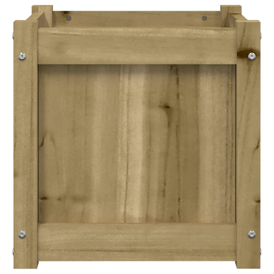 Plantenbak 40X40X40 Cm Geïmpregneerd Grenenhout 1 Naturel geïmpregneerd