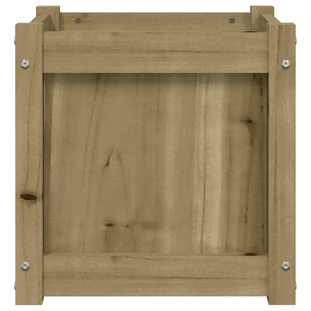 Plantenbak 40X40X40 Cm Geïmpregneerd Grenenhout 1 Naturel geïmpregneerd