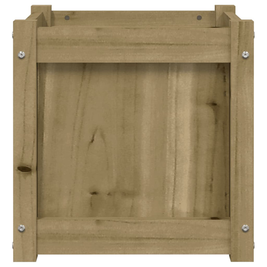Plantenbak 40X40X40 Cm Geïmpregneerd Grenenhout 1 Naturel geïmpregneerd