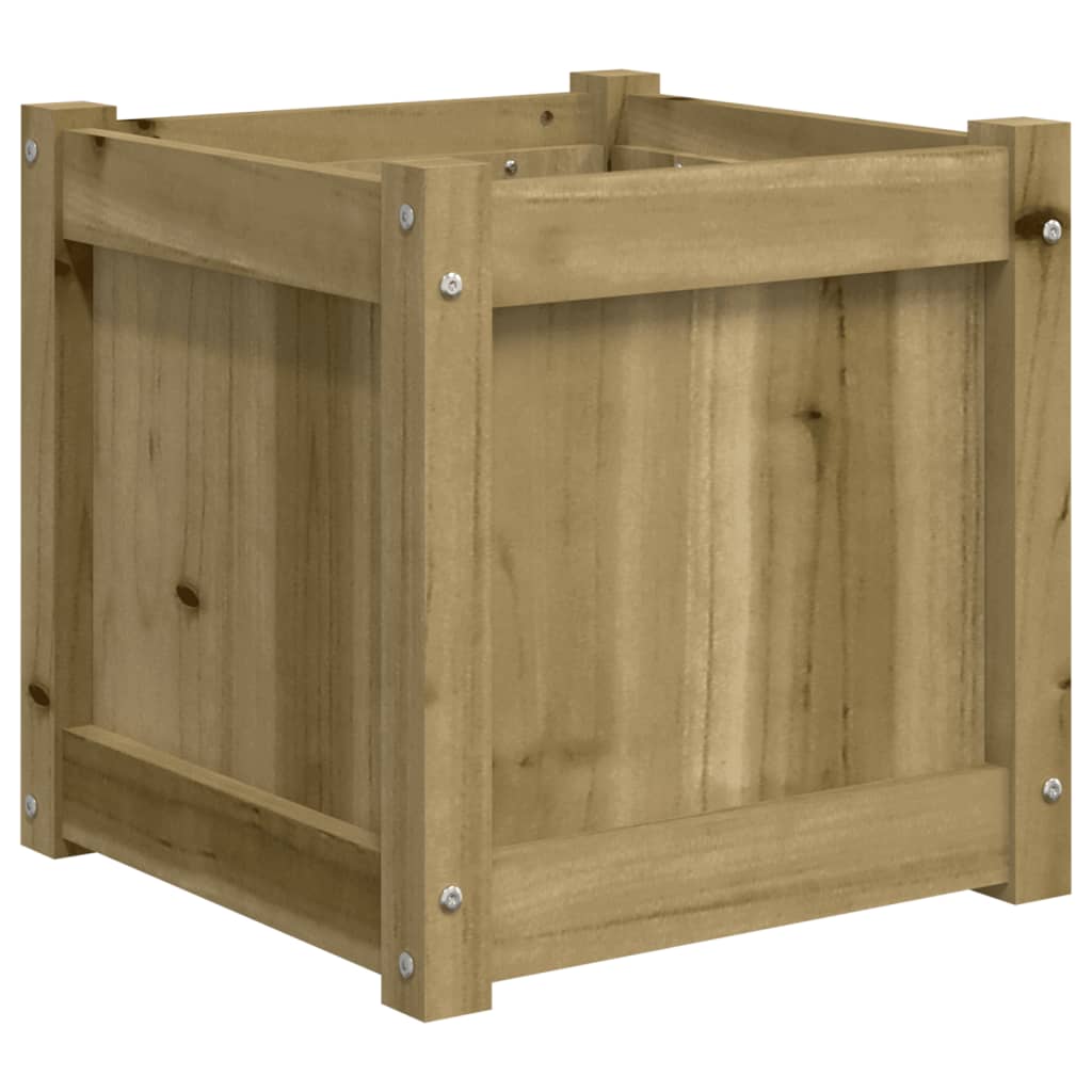 Plantenbak 40X40X40 Cm Geïmpregneerd Grenenhout 1 Naturel geïmpregneerd