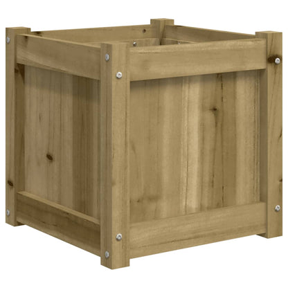 Plantenbak 40X40X40 Cm Geïmpregneerd Grenenhout 1 Naturel geïmpregneerd