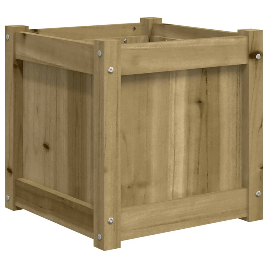 Plantenbak 40X40X40 Cm Geïmpregneerd Grenenhout 1 Naturel geïmpregneerd