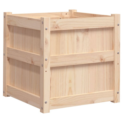 Plantenbak 50X50X50 Cm Massief Grenenhout 1 Natuurlijk grenenhout