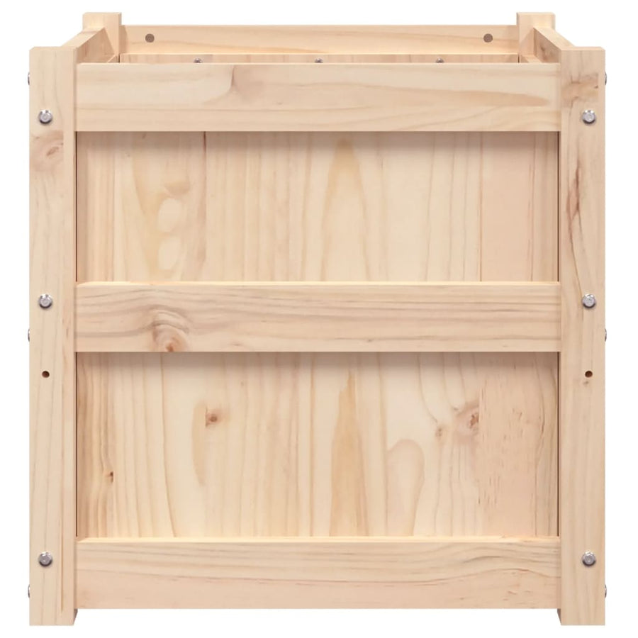 Plantenbak 50X50X50 Cm Massief Grenenhout 1 Natuurlijk grenenhout