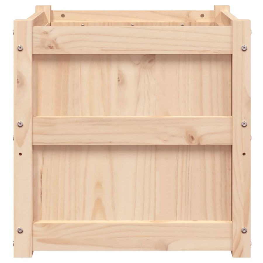 Plantenbak 50X50X50 Cm Massief Grenenhout 1 Natuurlijk grenenhout