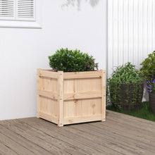 Plantenbak 50X50X50 Cm Massief Grenenhout 1 Natuurlijk grenenhout