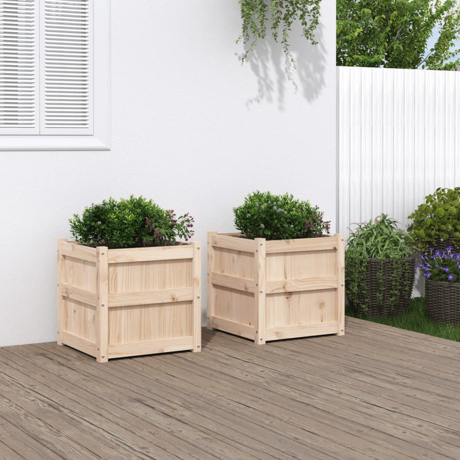 Plantenbakken 2 St Cm Massief Grenenhout