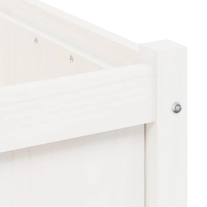 Plantenbak 50x50x50 cm massief grenenhout wit 1 Wit grenenhout