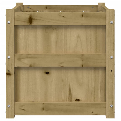 Plantenbak 50X50X50 Cm Geïmpregneerd Grenenhout 1 Naturel geïmpregneerd