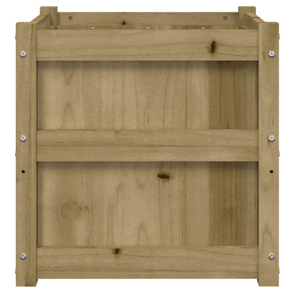 Plantenbak 50X50X50 Cm Geïmpregneerd Grenenhout 1 Naturel geïmpregneerd