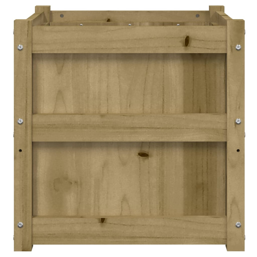 Plantenbak 50X50X50 Cm Geïmpregneerd Grenenhout 1 Naturel geïmpregneerd