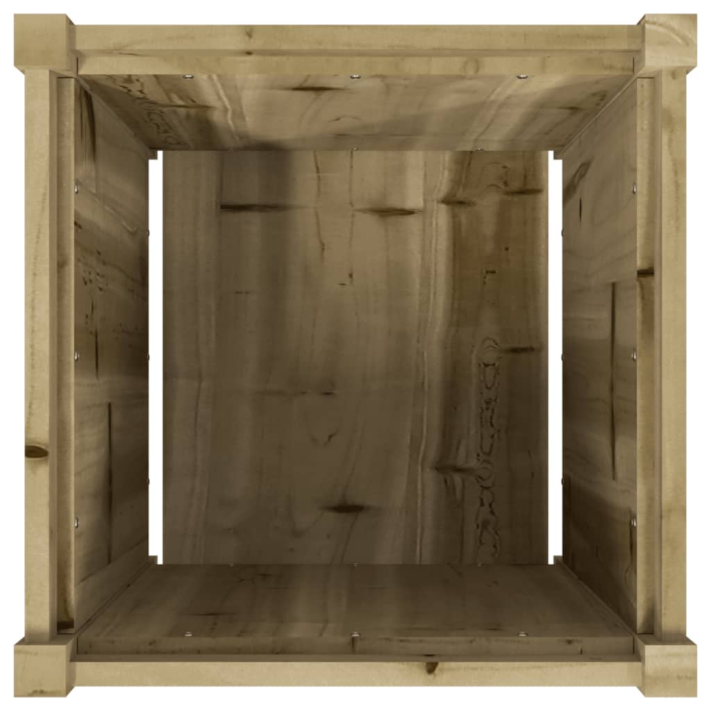 Plantenbak 50X50X50 Cm Geïmpregneerd Grenenhout 1 Naturel geïmpregneerd