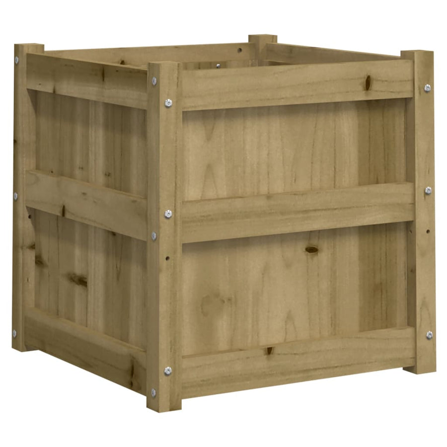 Plantenbakken Cm Geïmpregneerd Hout 2 Naturel geïmpregneerd