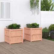 Planters 2 pc solid Douglas fir wood