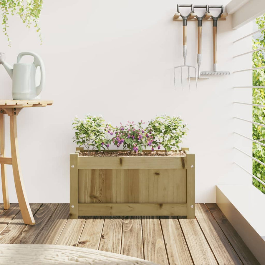 Plantenbak 60X3X3 Cm Geïmpregneerd Grenenhout 1 Naturel geïmpregneerd